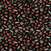 Clothworks Faboolous-Black (Sold By 1/2 Meter)